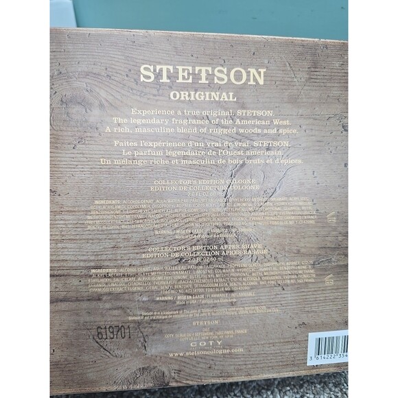 Stetson Original Collectors Edition Set Cologne 2.0 Oz & After Shave 2.0 Oz New - Picture 7 of 7